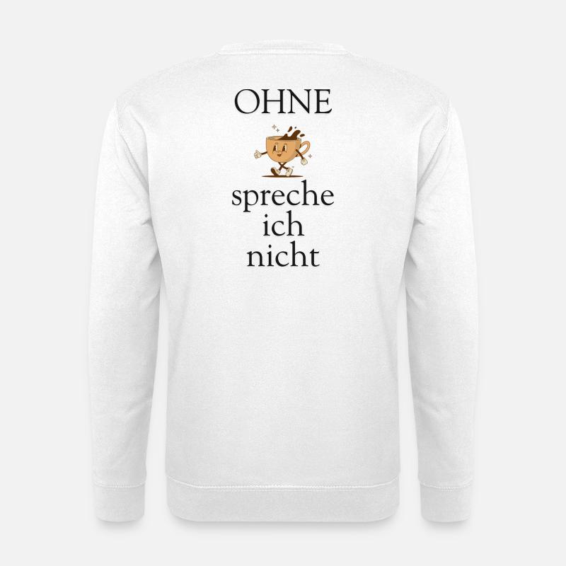 Kaffee und Morgen  - Unisex Pullover - Weiß