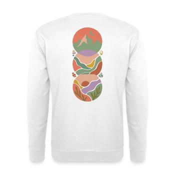 Moonlight Mountain - Unisex Sweatshirt - white - Back