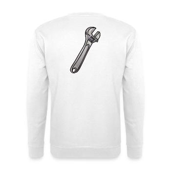Universal wrench - English - Unisex Sweatshirt - white - Back