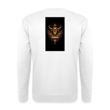 Golden Zodiac Collection – Taurus Astrology Gold - Unisex Sweatshirt - white - Back