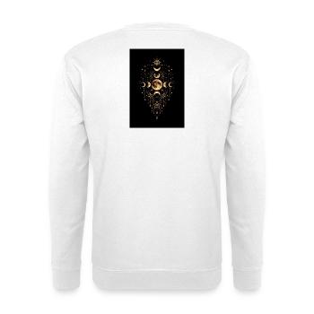 Full Moon Portal - Cosmic Alignment - Unisex Sweatshirt - white - Back
