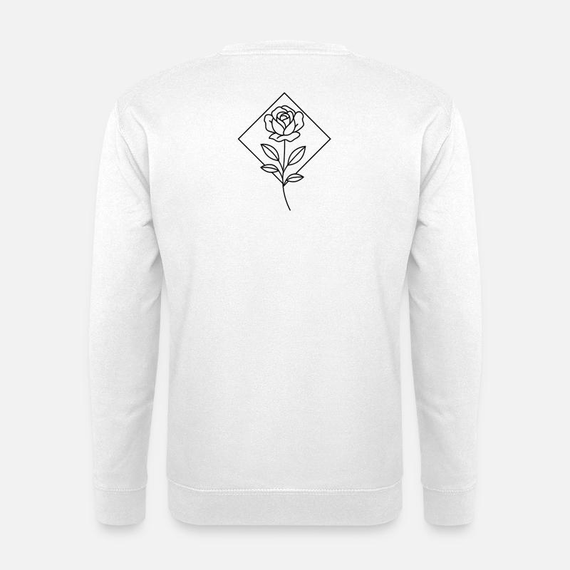 Rose - Unisex Pullover - Weiß