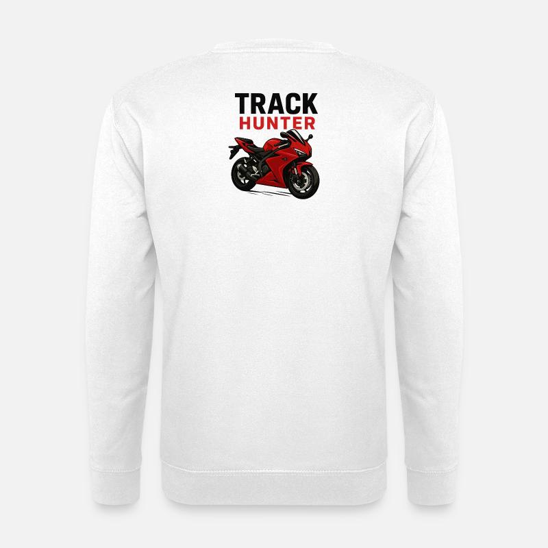 Track Hunter Motorrad - Unisex Pullover - Weiß
