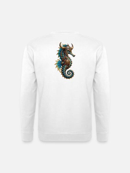 Wikinger-Seepferdchen - Unisex Pullover - Weiß
