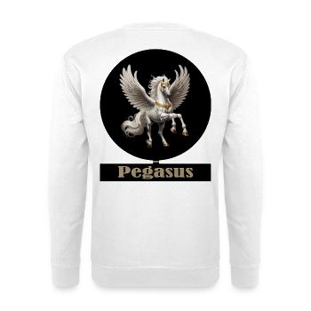 Pégase Cheval Ailé Majesté - Sweat-shirt Unisexe - blanc - Dos