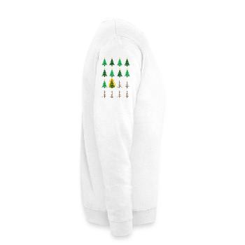 burning chrismas tree, Christmas, Christmas tree - Unisex Sweatshirt - white - Right