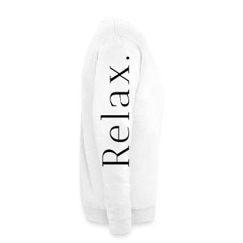 relax - Unisex Pullover - Weiß - Rechts