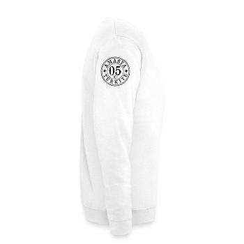 Amaysa 05 Vintage - Unisex Pullover - Weiß - Rechts - Michal (187cm)