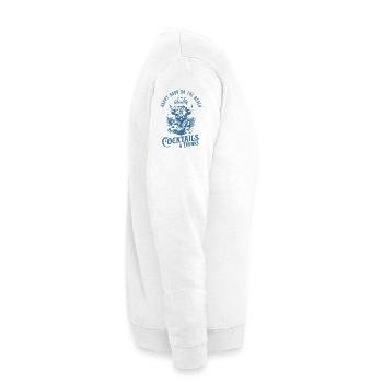 Happy Hour on the Beach – Tropical Vibes & Cocktai - Unisex Sweatshirt - white - Right