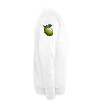 Illustration de Olive Verte Nature - Sweat-shirt Unisexe - blanc - Droite