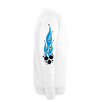 flammen - Unisex Pullover - Weiß - Rechts