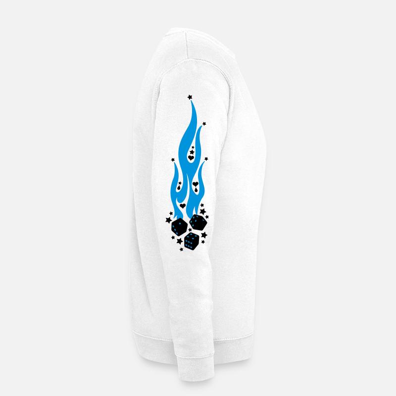 flammen - Sweat-shirt Unisexe - blanc