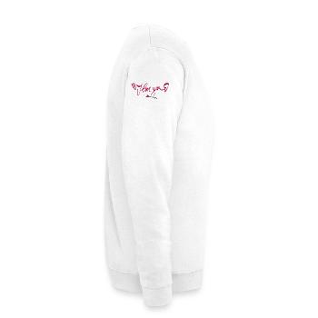 i love you - Unisex Sweatshirt - white - Right