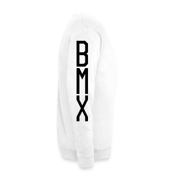 Bmx Fahrrad - Ärmeldruck Bmx Retro - Unisex Pullover - Weiß - Rechts