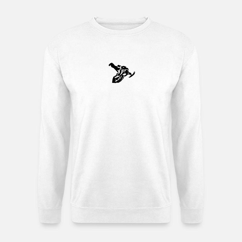 snowmobile stunt - Unisex Pullover - Weiß