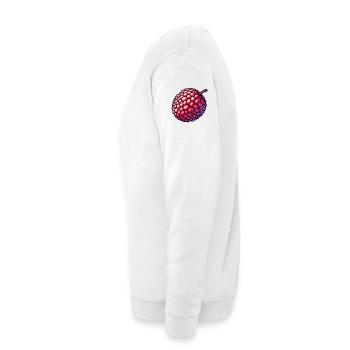 Colorful and Detailed Lychee Illustration - Unisex Sweatshirt - white - Left