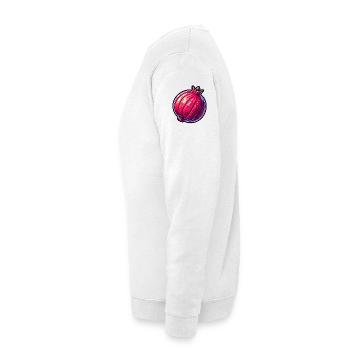 Vibrant Hyper-Realistic Pomegranate Illustration - Unisex Sweatshirt - white - Left