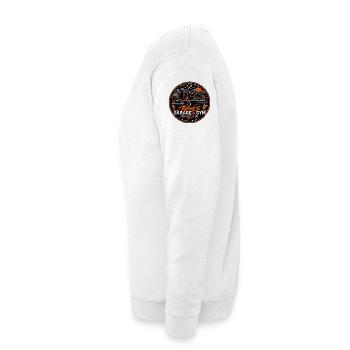 🏁Jens & Garage und Gym 🏁 - Unisex Pullover - Weiß - Links - Michal (187cm)