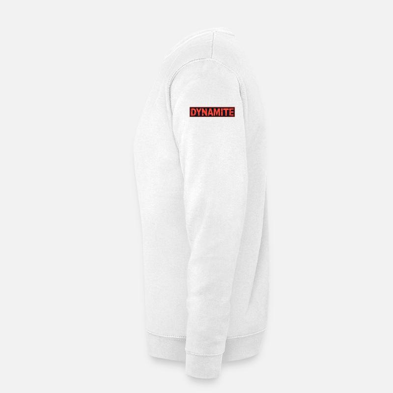 Dynamite affiche grunge rouge - Sweat-shirt Unisexe - blanc