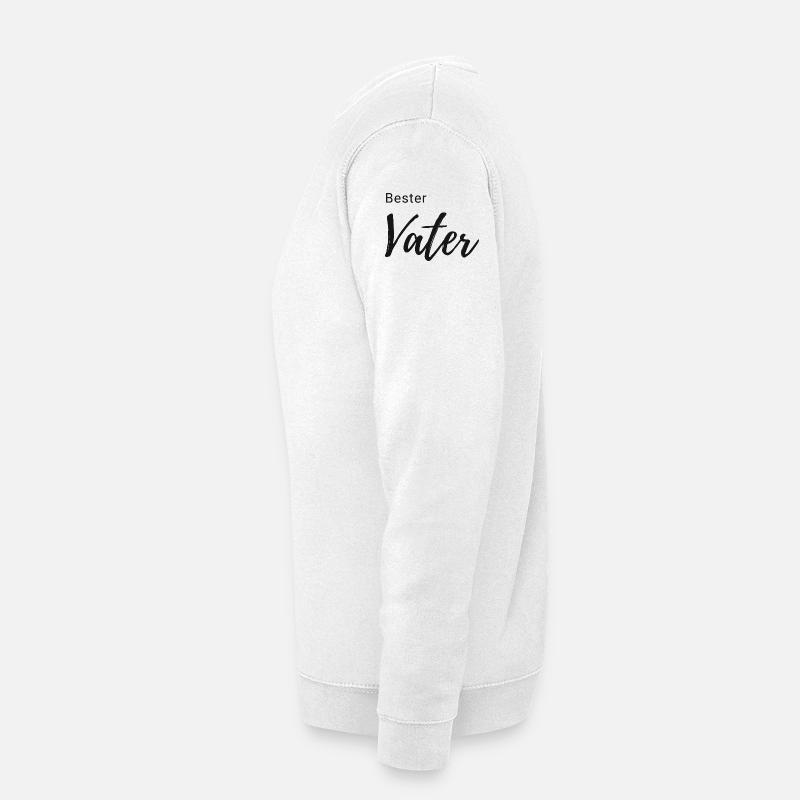 Bester Vater Schriftzug - Unisex Pullover - Weiß