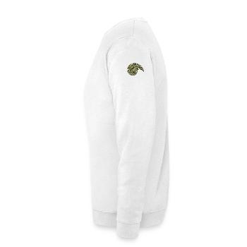 Gold-grüner keltischer Nautilus - Unisex Pullover - Weiß - Links