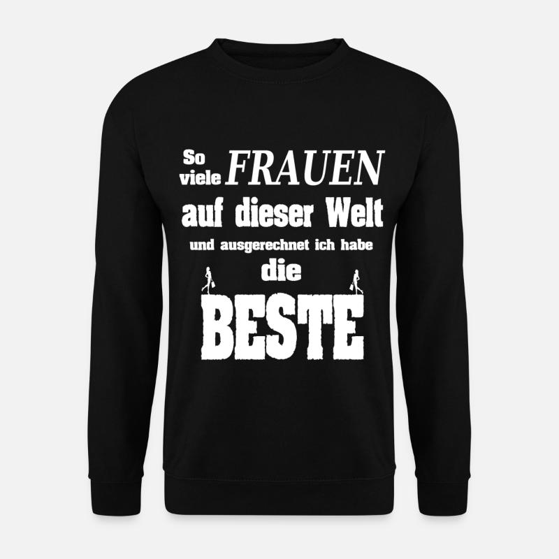 Beste Frau der Welt Geschenkidee - Unisex Pullover - Schwarz