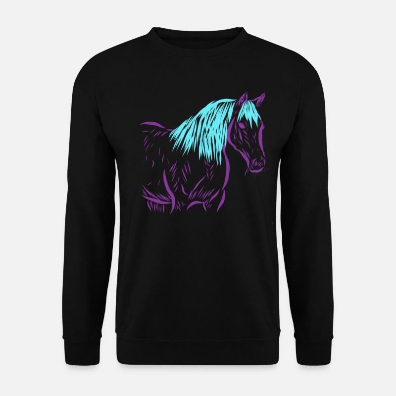 Pferd - Unisex Pullover - Schwarz