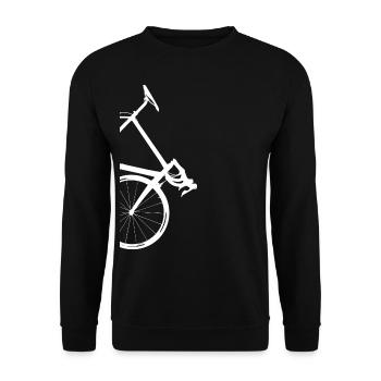 super cooles Rennrad - Unisex Pullover - Schwarz - Vorne - Alina (178cm) & Michal (187cm)