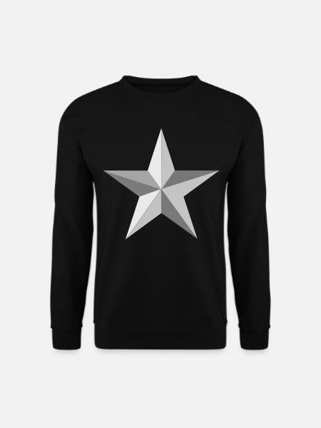 Silberner Stern - Unisex Pullover - Schwarz