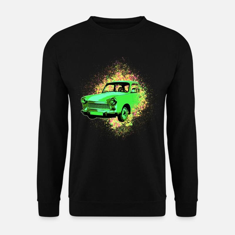 Psychedelic Trabi DDR Pappe | Kultauto - Unisex Pullover - Schwarz