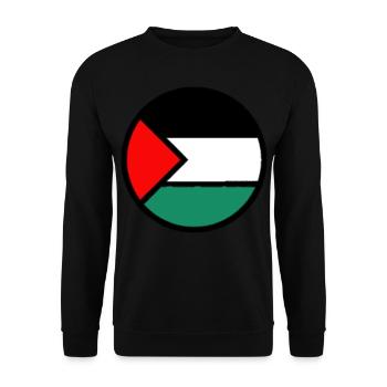 Palästinensische Flagge - Unisex Pullover - Schwarz - Vorne - Alina (178cm) & Michal (187cm)
