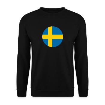 Schweden schwedisch Flagge Fahne - Unisex Pullover - Schwarz - Vorne - Alina (178cm) & Michal (187cm)