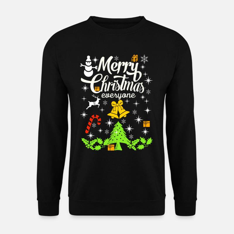 Joyeux Noël, Joyeux Noël, Joyeux Noël - Sweat-shirt Unisexe - noir