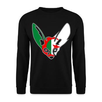 Fennec Algérie - Sweat-shirt Unisexe - noir - Devant - Alina (178cm) & Michal (187cm)