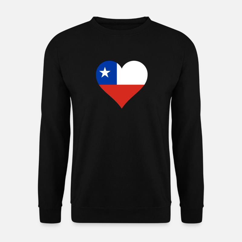 Chili drapeau chilien drapeau - Sweat-shirt Unisexe - noir