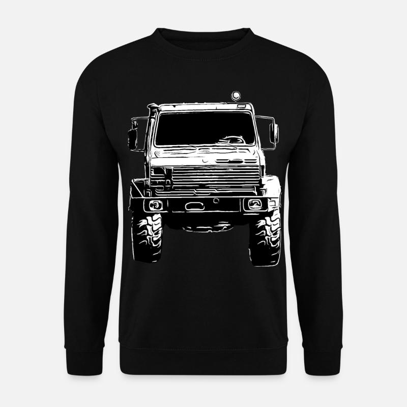Unimog , Nutzfahrzeug, Lkw, Unimog 406, Traktor - Unisex Pullover - Schwarz