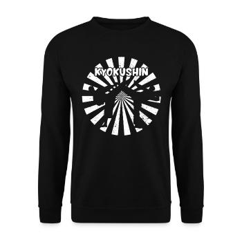 Kyokushin Karate Martial Arts Japan Gift Sports - Unisex Sweatshirt - black - Front - Alina (178cm) & Michal (187cm)