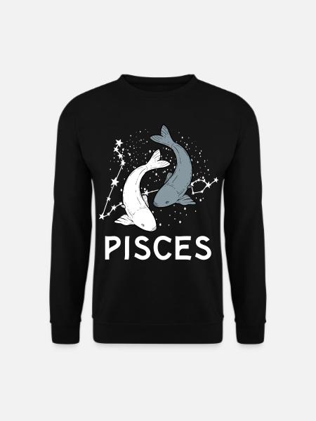 Sternzeichen Fische - Unisex Pullover - Schwarz