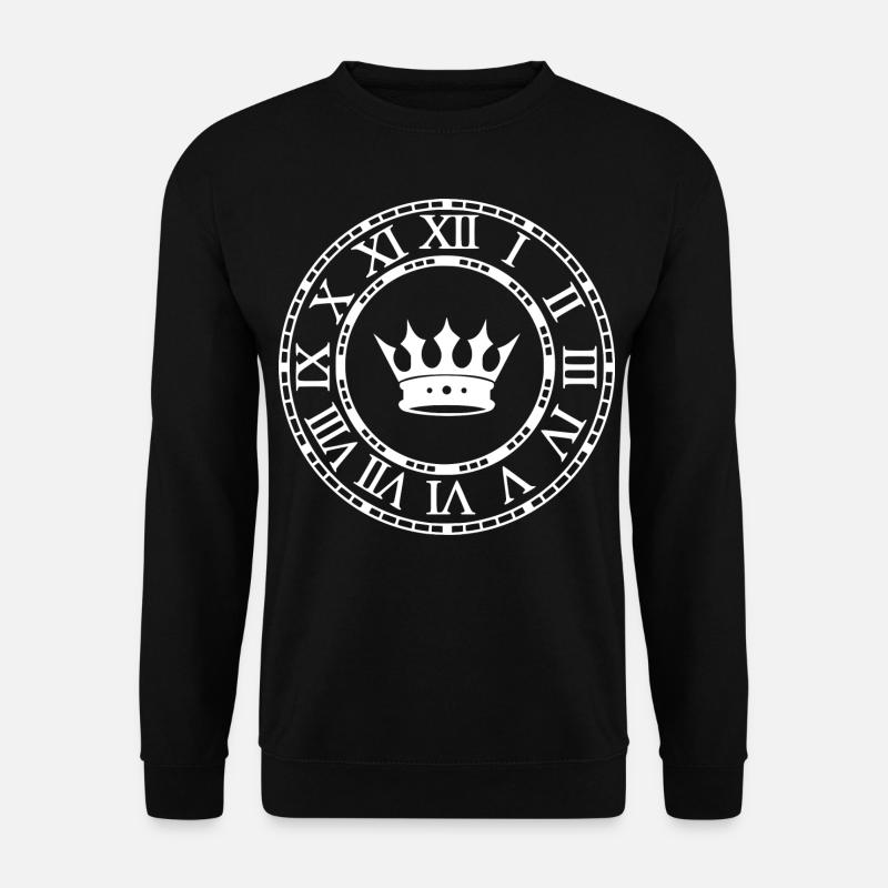 Roman Numeral Clock - Unisex Sweatshirt - black