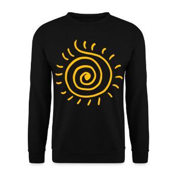 Soleil - Sweat-shirt Unisexe - noir - Devant - Alina (178cm) & Michal (187cm)