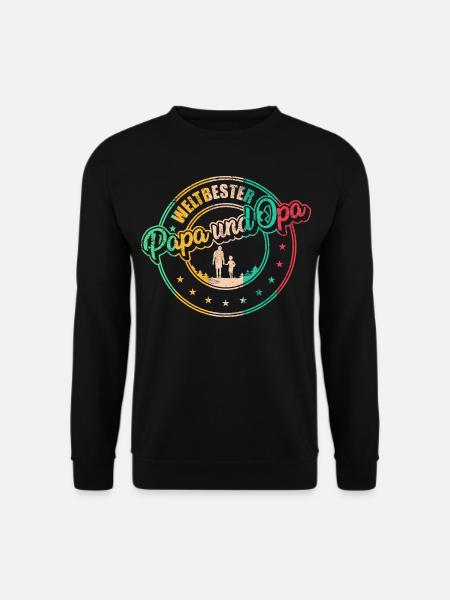 Papa Vater Vatertag Opa Geschenk - Unisex Pullover - Schwarz