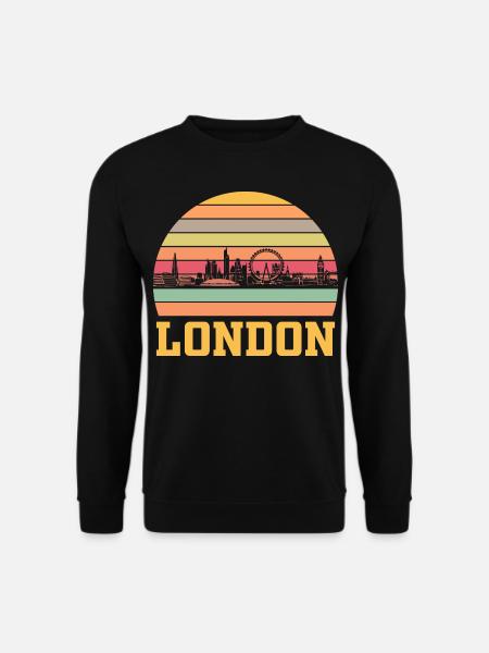 London Skyline - Unisex Pullover - Schwarz