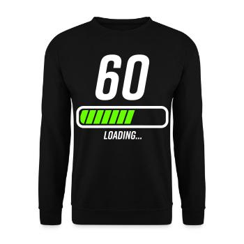 Faisceau de chargement du 60e anniversaire - Sweat-shirt Unisexe - noir - Devant - Alina (178cm) & Michal (187cm)