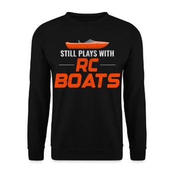 Rc Boat Racing Course de hors-bord électrique - Sweat-shirt Unisexe - noir - Devant - Alina (178cm) & Michal (187cm)