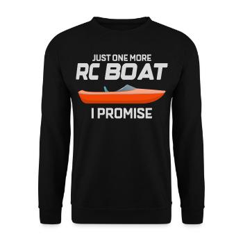 Rc Boat Racing Course de hors-bord électrique - Sweat-shirt Unisexe - noir - Devant - Alina (178cm) & Michal (187cm)