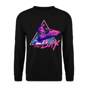 Baywatch Jetski You Are The Bay - Unisex Pullover - Schwarz - Vorne - Alina (178cm) & Michal (187cm)