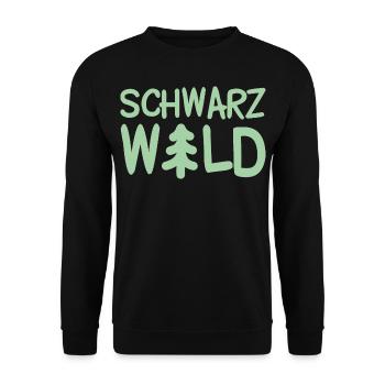 Schwarzwald Tanne Nadelbaum Schwarzwälder - Unisex Pullover - Schwarz - Vorne - Alina (178cm) & Michal (187cm)