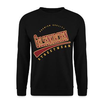 Gelsenkirchen Deutschland College High School - Unisex Pullover - Schwarz - Vorne - Alina (178cm) & Michal (187cm)