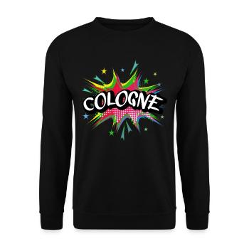 Cologne Cologne Germany City Pop Art Comic Art - Unisex Sweatshirt - black - Front - Alina (178cm) & Michal (187cm)