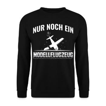 Modellflug Pilot | Modellfliegen Sprüche - Unisex Pullover - Schwarz - Vorne - Alina (178cm) & Michal (187cm)